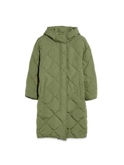 Bellerose Kids' Green Parka In Military Green