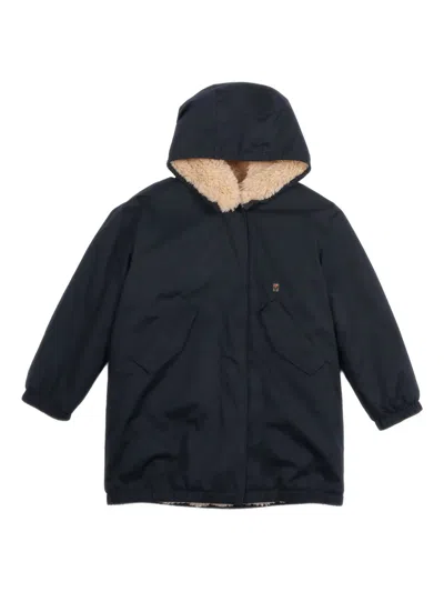 Bellerose Harbour22 Hooded Coat In Blue