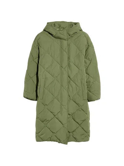 Bellerose Kids' Harper Hooded Coat In Green