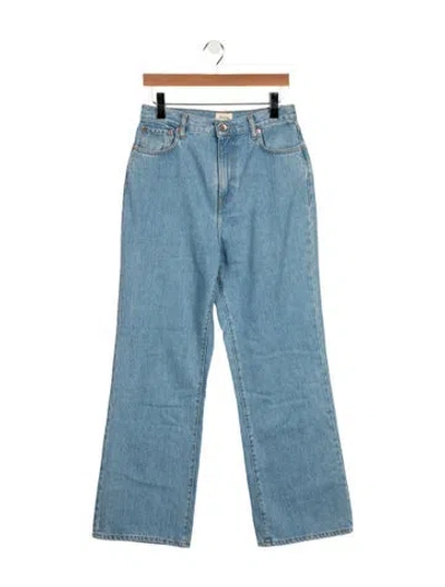 Pre-owned Bellerose High-rise Flared Jeans In Blue