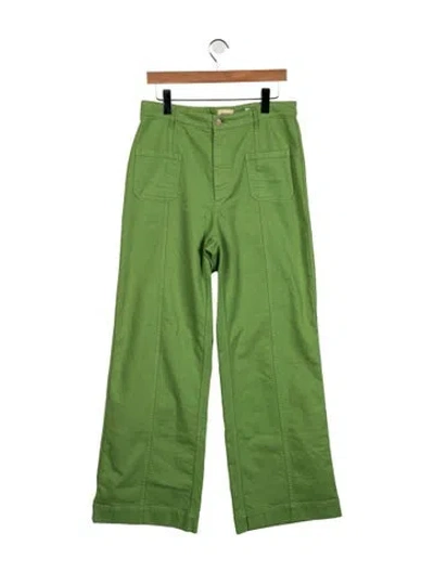 Pre-owned Bellerose High-rise Flared Jeans In Green
