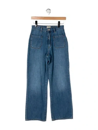 Pre-owned Bellerose High-rise Straight Leg Jeans In Blue
