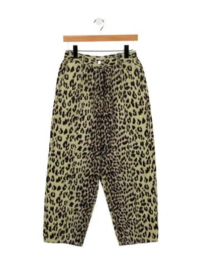 Pre-owned Bellerose High-rise Straight Leg Jeans In Green