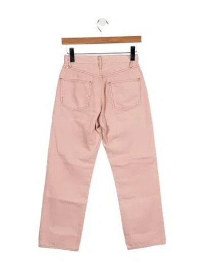 Pre-owned Bellerose High-rise Straight Leg Jeans In Pink