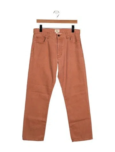 Pre-owned Bellerose High-rise Straight Leg Jeans W/ Tags In Orange