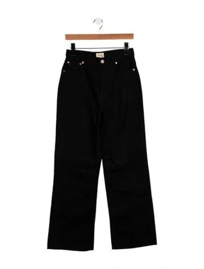 Pre-owned Bellerose High-rise Wide Leg Jeans In Black