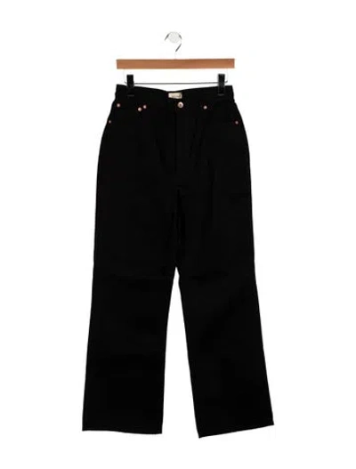 Pre-owned Bellerose High-rise Wide Leg Jeans In Black