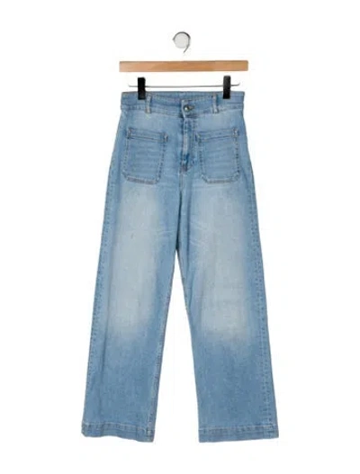 Pre-owned Bellerose High-rise Wide Leg Jeans In Blue