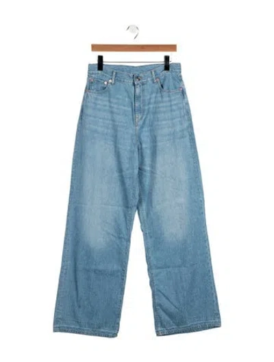 Pre-owned Bellerose High-rise Wide Leg Jeans In Blue