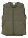 Bellerose Hoch Quilted Zip-astening Gilet In Green