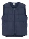 Bellerose Hoch Quilted Zip-fastening Gilet In Blue