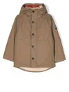 Bellerose Hooded Padded Coat In Brown