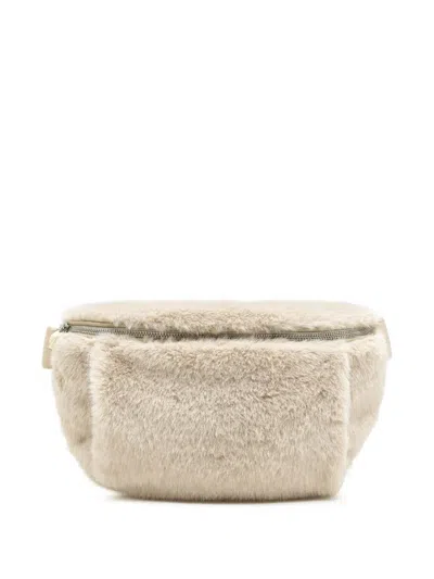 Bellerose Hoswel Hand-warming Pocket Shoulder Bag In Neutral