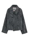 Bellerose Jasmin Double-breasted Wool Jacket In Gray