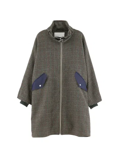 Bellerose Juny Houndstooth Coat In Multi