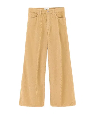 Bellerose Kids' Kae Flared Trousers In Orange