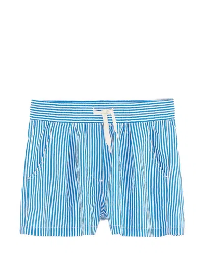 Bellerose Kids' Kate Striped Shorts In Blue