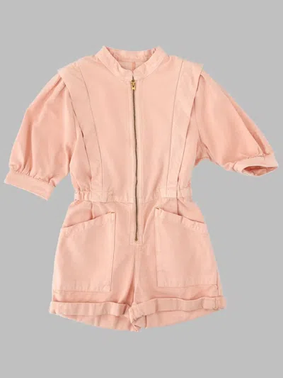 Bellerose Kids Lyocell-cotton Jumpsuit Suit In Pink