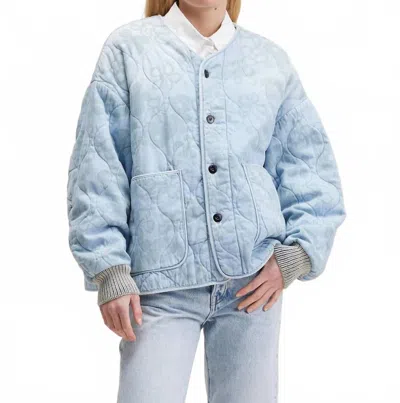 Bellerose Koala Oversized Jacket In Blue Bleach In Multi