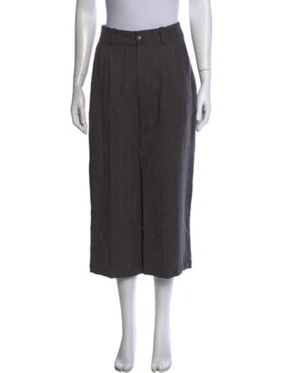 Pre-owned Bellerose Linen Straight Leg Pants In Gray