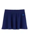 Bellerose Logo-embroidered Skirt In Blue
