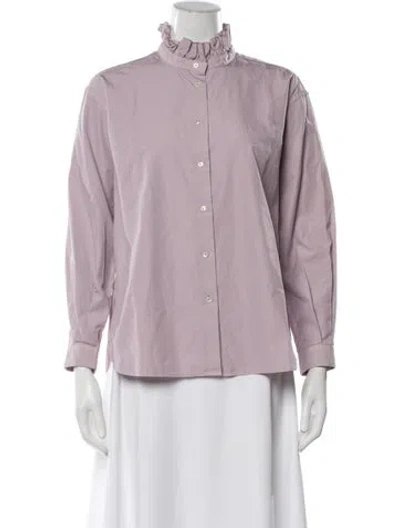 Pre-owned Bellerose Long Sleeve Blouse In Purple