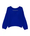 Bellerose Long-sleeved V-neck Sweater In Blue