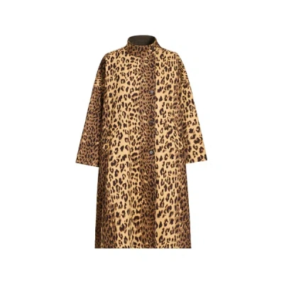 Bellerose Manteau À Imprimé Léopard En Coton In Multi