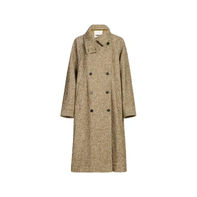 Bellerose Manteau Juliette En Laine Mélangée In Brown