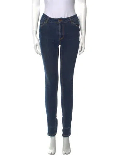 Pre-owned Bellerose Mid-rise Skinny Leg Jeans In Blue
