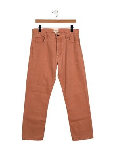 Pre-owned Bellerose Mid-rise Straight Leg Jeans W/ Tags In Orange