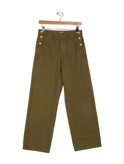 Pre-owned Bellerose Mid-rise Wide Leg Jeans In Green