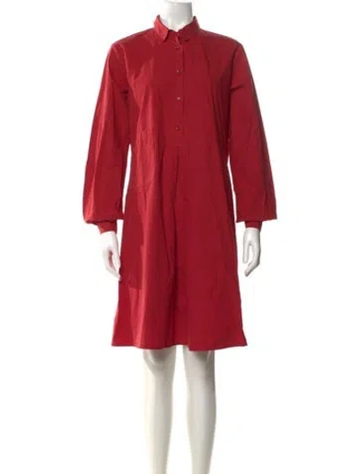 Pre-owned Bellerose Mock Neck Knee-length Dress In Red