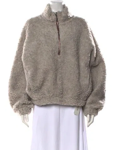Pre-owned Bellerose Mock Neck Long Sleeve Sweatshirt In Grey