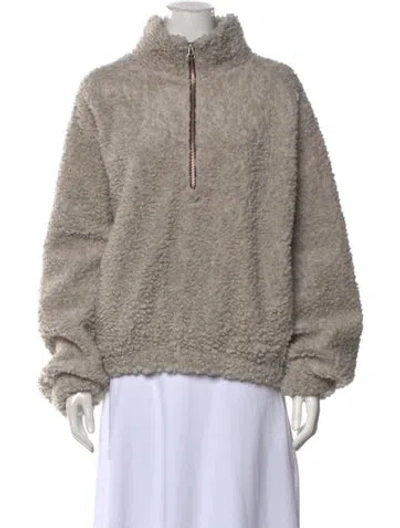 Pre-owned Bellerose Mock Neck Long Sleeve Sweatshirt In Grey