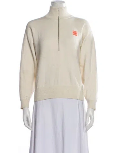 Pre-owned Bellerose Mock Neck Sweater In Neutral