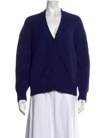 Pre-owned Bellerose Nylon V-neck Sweater In Blue