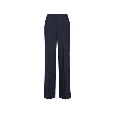 Bellerose Pantalon Droit Rayé In Multi