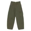 Bellerose Cotton Cargo Pants In Green
