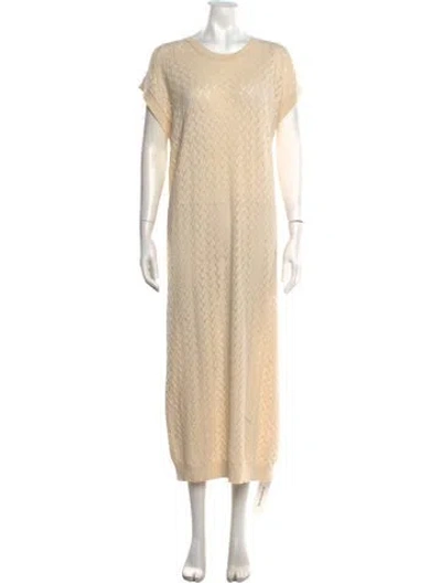 Pre-owned Bellerose Patterned Long Dress W/ Tags In Neutrals