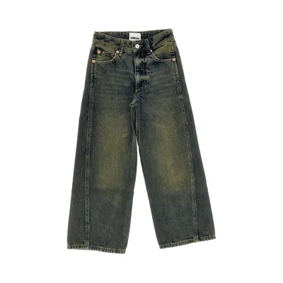 Bellerose Kids' 'peters' Relaxed Fit Jeans In Green