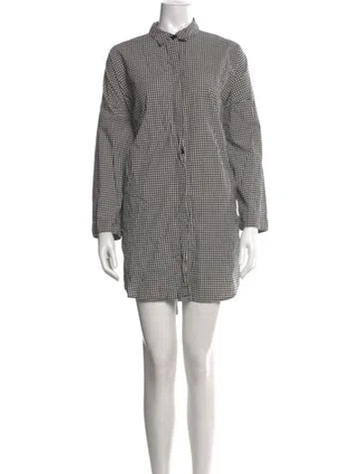 Pre-owned Bellerose Plaid Print Mini Dress In Black