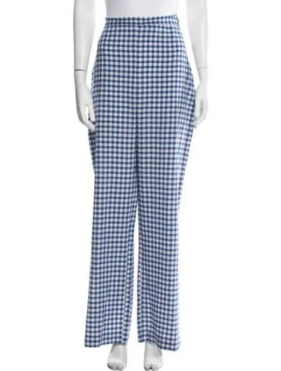 Pre-owned Bellerose Plaid Print Wide Leg Pants In Multi
