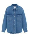 Bellerose Poach Pocket-chest Shirt In Blue