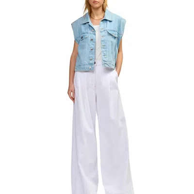 Bellerose Ponk Oversized Denim Shirt In Blue