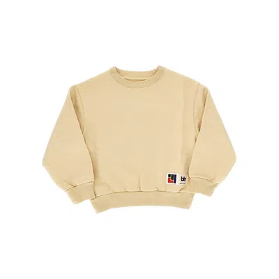 Bellerose Kids' Printed Back Crewneck Sweatshirt In Neutral