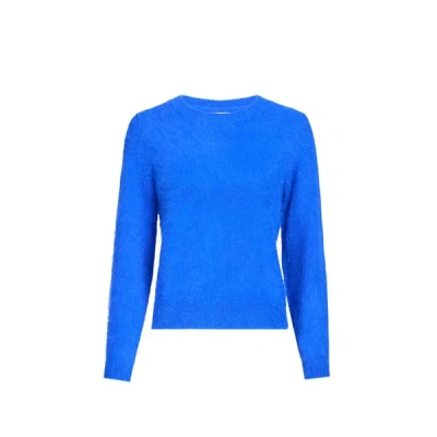 Bellerose Pull Duveteux En Angora In Blue