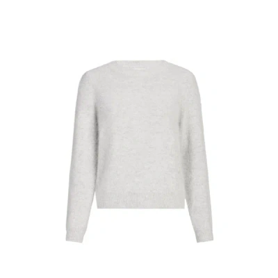 Bellerose Pull Duveteux En Angora In Gray