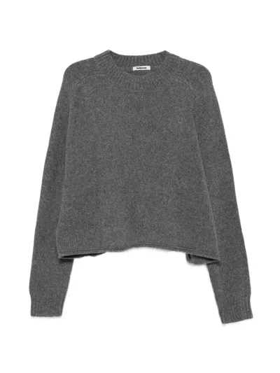 Bellerose Raglan-sleeve Knitted Sweater In Green