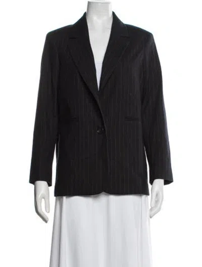 Pre-owned Bellerose Striped Blazer In Black